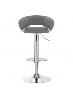 4Rico QS-B10 eco bar stool, gray leather