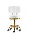 Gold AM-830 cosmetic stool, white