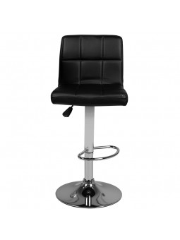 M06 dygsniuota, reguliuojama baro kėdė, juoda