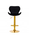 4Rico QS-B15 bar stool, black velvet