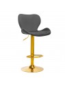 4Rico Bar stool QS-B15, gray velvet