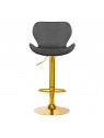 4Rico Bar stool QS-B15, gray velvet