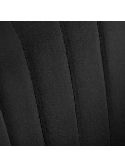 4Rico Scaun de bar QS-B16g, catifea neagra