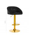 4Rico Bar stool QS-B16g, black velvet