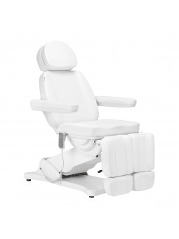 Elektrické kosmetické křeslo SILLON CLASSIC se 2 pedi motory, bílé