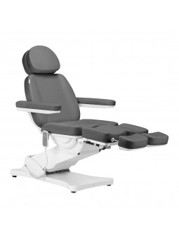 Elektrické kosmetické křeslo SILLON CLASSIC se 2 pedi motory, šedé