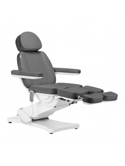 Elektrické kosmetické křeslo SILLON CLASSIC, 3 motory, s kolébkou pro pedi, šedé