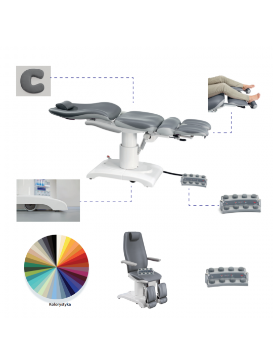 GERLACH TECHNIK Concept F3 pedikűrszék - további színválaszték