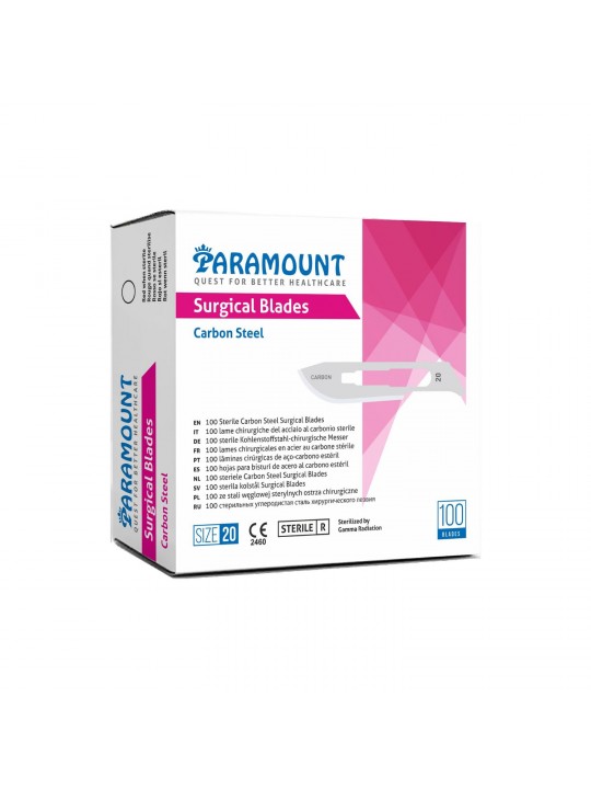 PARAMOUNT Scalpel Podiatry Blade Size 20 100 Pcs.