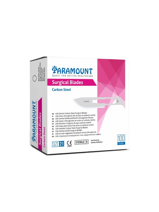 PARAMOUNT Scalpel Podiatry Blade Size 21 100 Pcs.