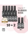 Palu Baza 3w1 Rubber Base Nr 4 Pink Cover 11ml Pakiet 10 + 2