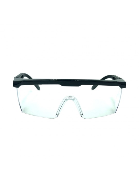 Clear Google-type safety glasses