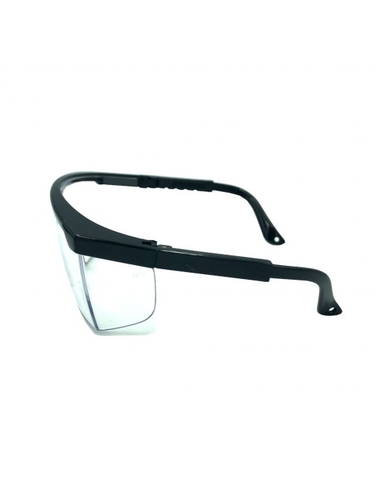 Clear Google-type safety glasses