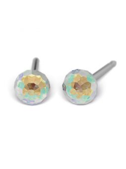 Studex System 75 Rock Crystal Ball Earrings 4mm