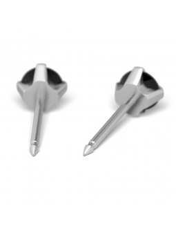 Studex System 75 Cubic Zirconia fülbevaló Fekete 4mm