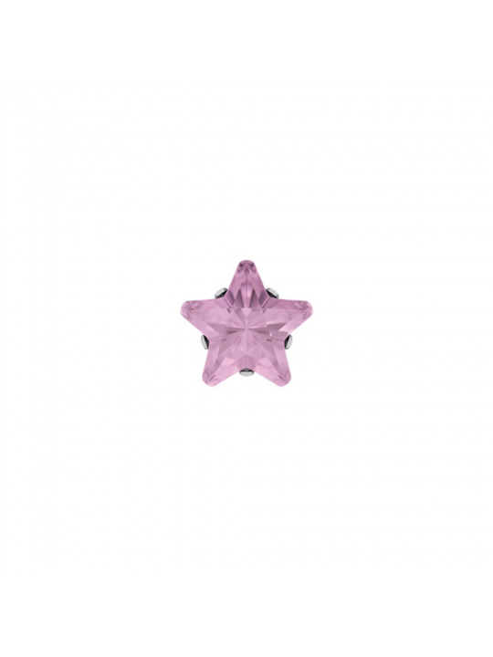 Studex System 75 Auskarai Pink Cubic Zirconia Star Cut 5mm
