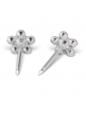 Studex System 75 Daisy and Rose Earrings Silver 5mm