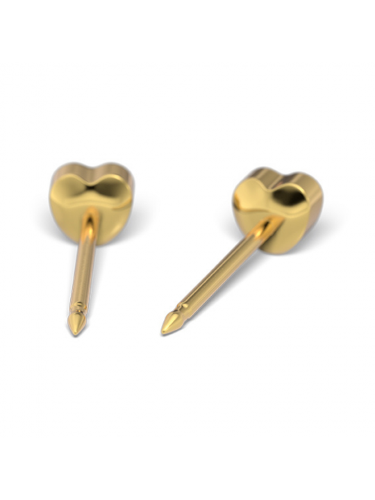 Cercei Studex System 75 Heart Gold 4mm