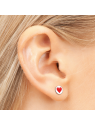 Studex System 75 Red Heart Earrings 5mm