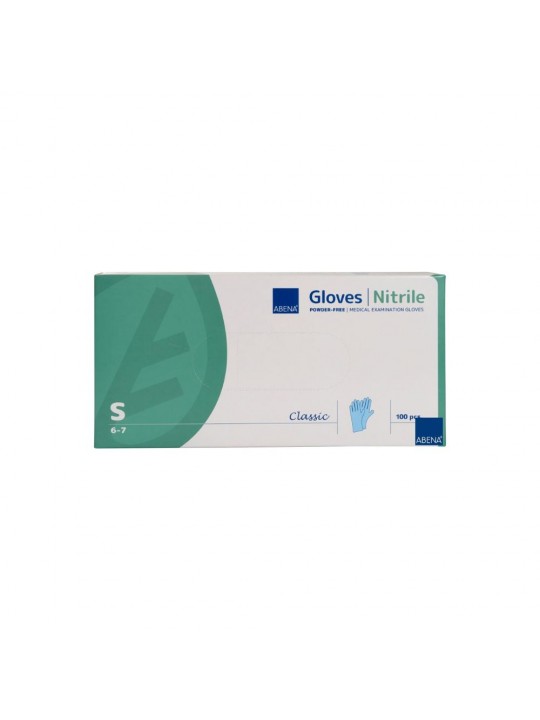 ABENA Classic Protect Nitrile Gloves Blue size. S 100 pcs