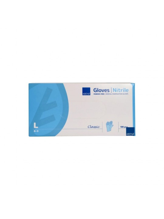 ABENA Classic Protect Nitrile Gloves Blue size. L 100 pcs