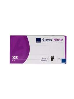 ABENA Nitrile Gloves Classic Gloves Juodos spalvos. XS 100 vnt