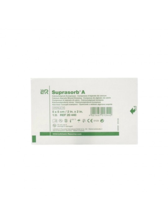 Lohmann & Rauscher Suprasorb A, calcium alginate dressing 5 x 5 1 pc.