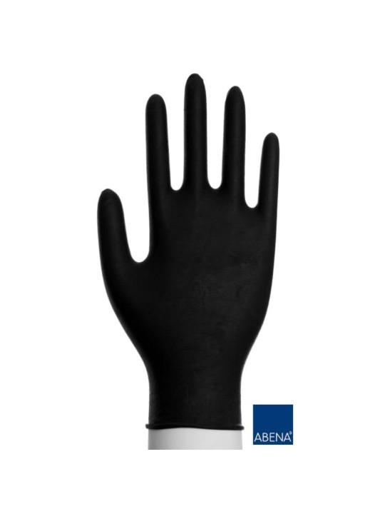 АБЕНА Нітрилові перчатки Класичний чорний роз. З 100 штук