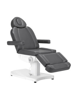 Fotel kosmetyczny elektr. Azzurro 803D 3 siln. szary