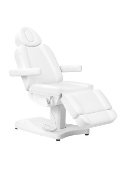 Fotel kosmetyczny elektr. Azzurro 803D 3 siln. biały