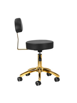 AM-304G cosmetic stool, black gold