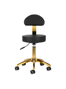 AM-304G cosmetic stool, black gold