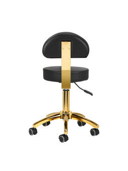 AM-304G cosmetic stool, black gold