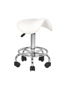 Taboret kosmetyczny 6010 biały