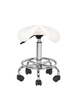 Taboret kosmetyczny 6010 biały