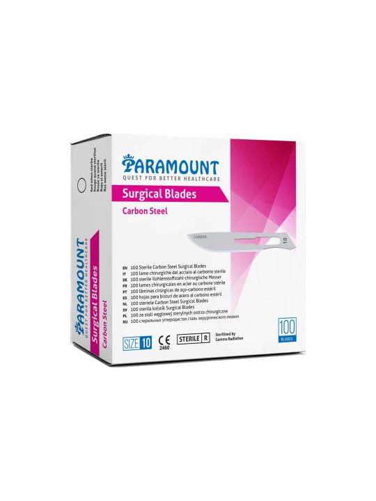 Paramount Scalpel Foot Blades Chapter 10 and 100 Number of days.