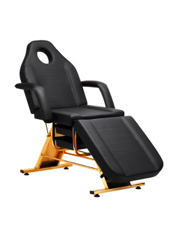 Fotel Kosmetyczny SILLON 202 gold pro czarny