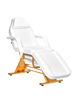 Fotel Kosmetyczny SILLON 202 gold pro biały