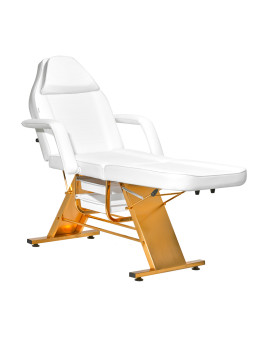 Fotel Kosmetyczny SILLON 202 gold pro biały