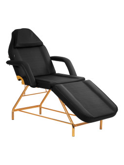 Fotel Kosmetyczny SILLON 211 gold pro czarny