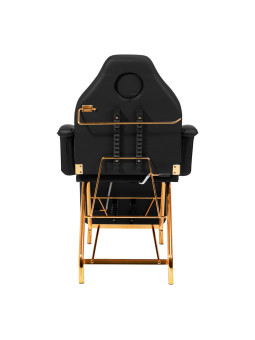 Fotel Kosmetyczny SILLON 211 gold pro czarny