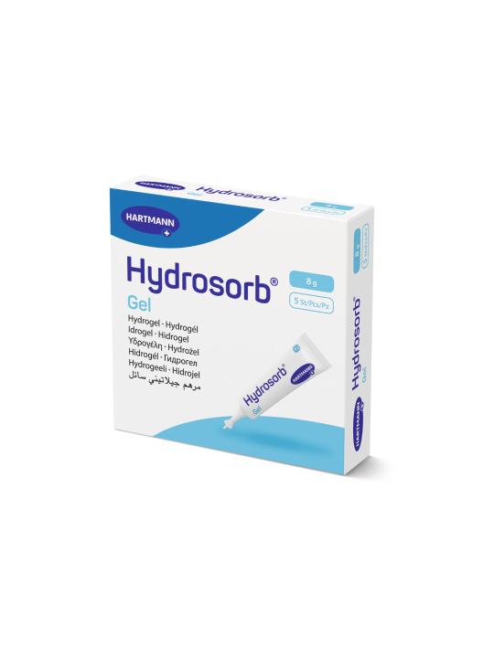 HARTMANN Hydrosorb Gel 5x8g - skaidrus hidrogelinis padažas