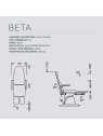 NAMROL Beta 1 Podologiestuhl - 1 Motor mit geteilter Fußstütze