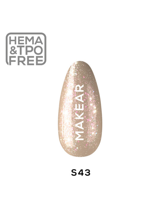 Makear Hybrid lak na nehty 8ml - Shinell Starmani S43