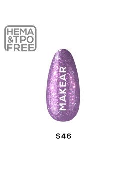 Makear Hybrid körömlakk 8ml - Violetino Starmani S46