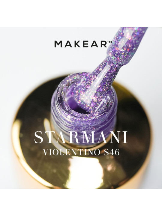 Makear Hybrid körömlakk 8ml - Violetino Starmani S46