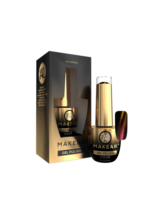 Лак для нігтів Makear Hybrid 8 мл - Cat Eye Galaxy 01