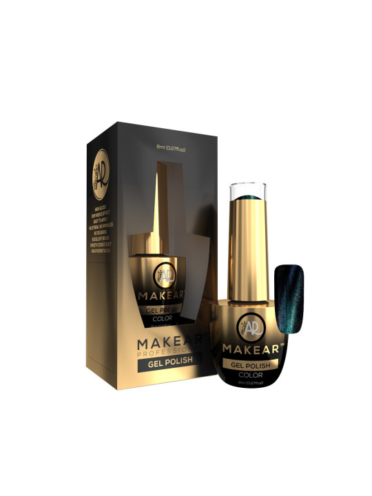 Lac de unghii Makear Hybrid 8ml - Cat Eye Galaxy 02