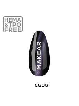 Lac de unghii Makear Hybrid 8ml - Cat Eye Galaxy 06