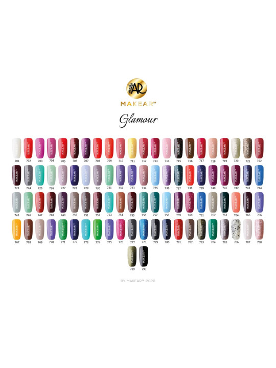 Makear Hybrid nagų lakas 8ml-Glamur 760